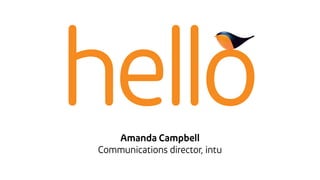 helloAmanda Campbell
Communications director, intu
 