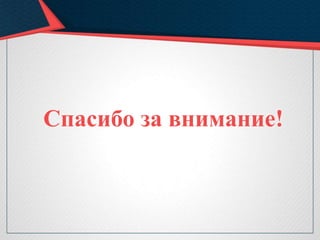 Спасибо за внимание!
 