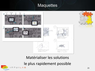 MaquettesMatérialiser les solutions le plus rapidement possible23
