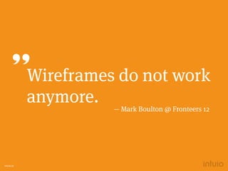 intuio.at
Wireframes do not work
anymore.” — Mark Boulton @ Fronteers 12
 