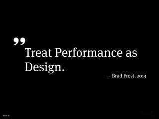 intuio.at
Treat Performance as
Design.” — Brad Frost, 2013
 