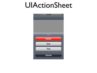 UIActionSheet
 