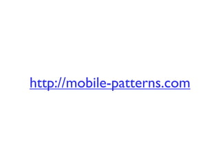 http://mobile-patterns.com
 