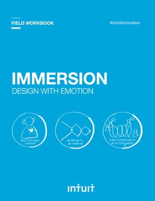 1
#intuitinnovationFIELD WORKBOOK
IMMERSION
DESIGN WITH EMOTION
 