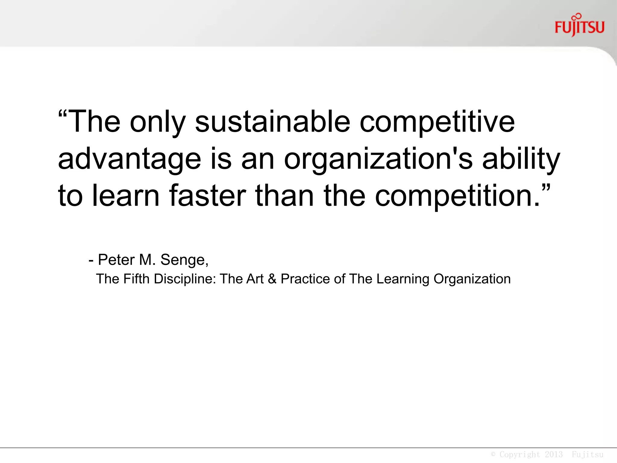 © Copyright 2013 Fujitsu
IT System PerfectionIT System Perfection
 