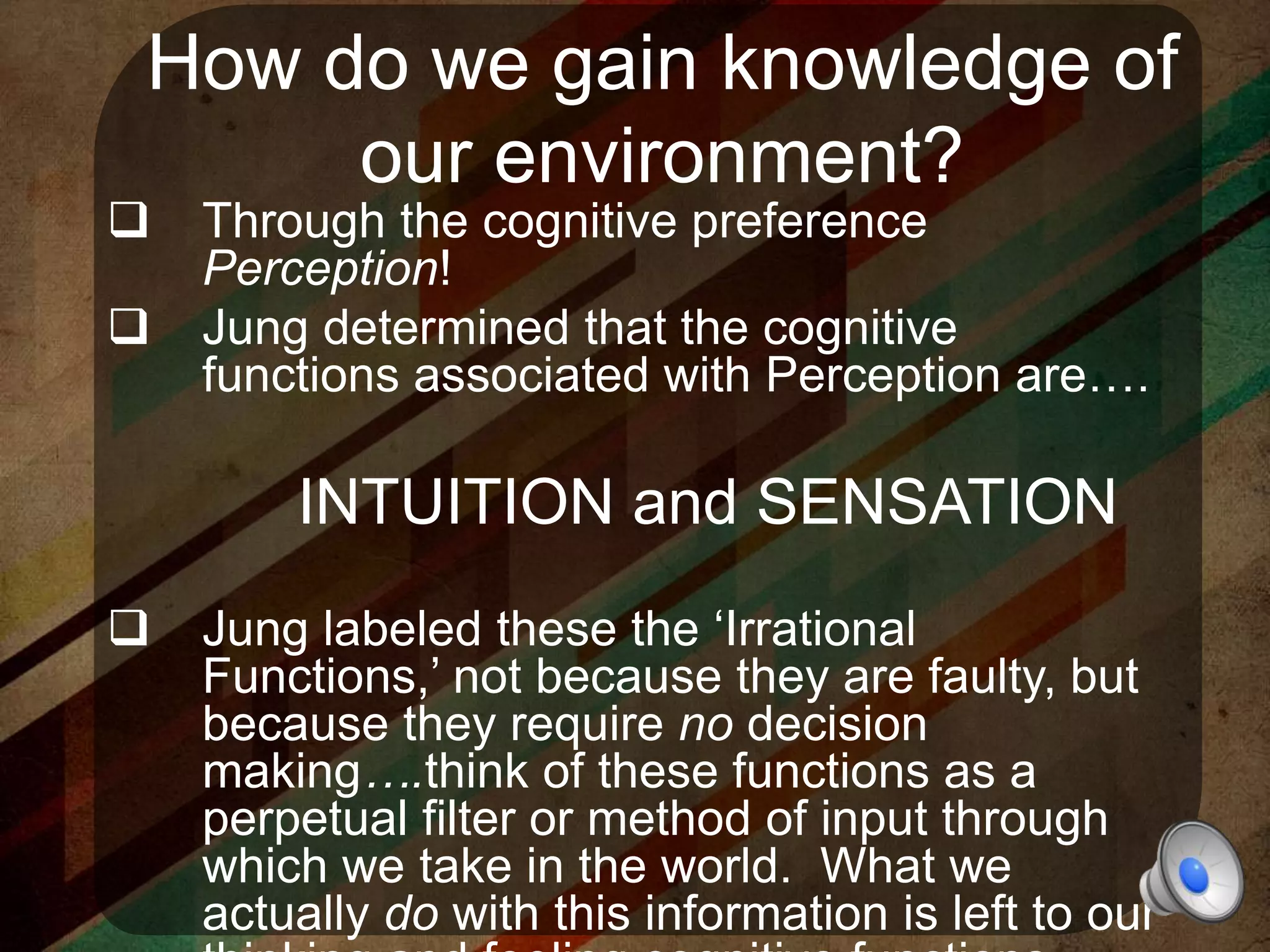 Intuition vs Sensation | PPTX