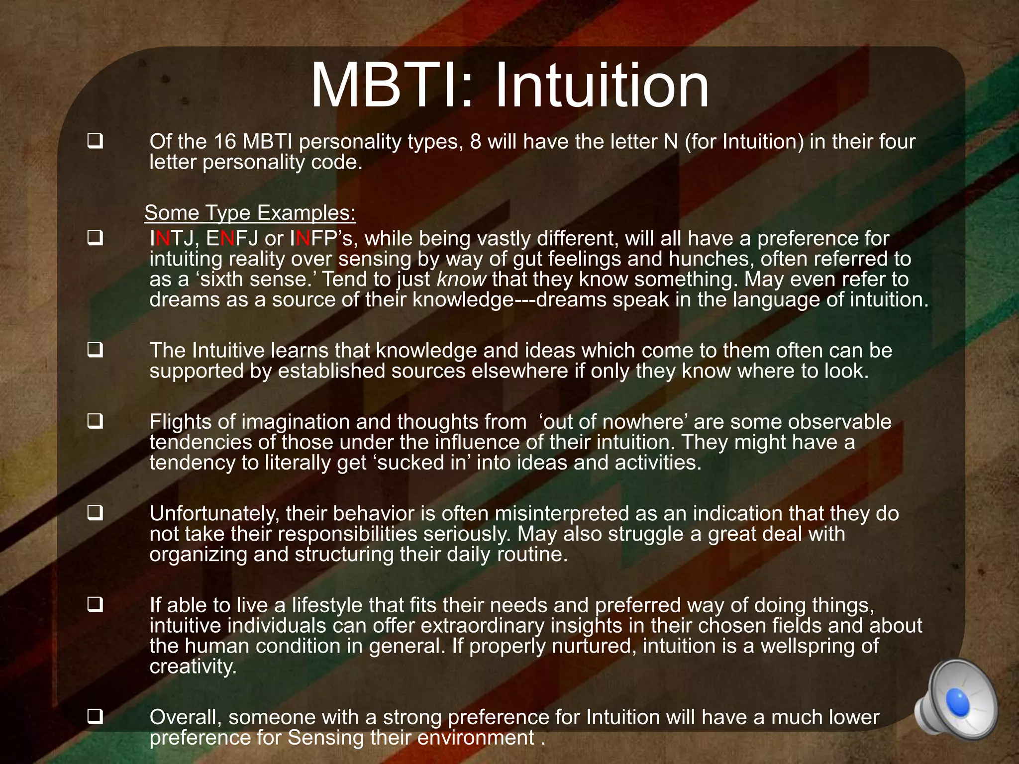 Intuition vs Sensation | PPTX