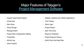 Intuitive and advanced project management software