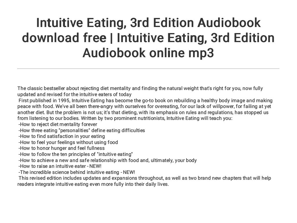 intuitive eating 4th edition