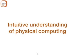 Intuitive understanding
of physical computing
1
 