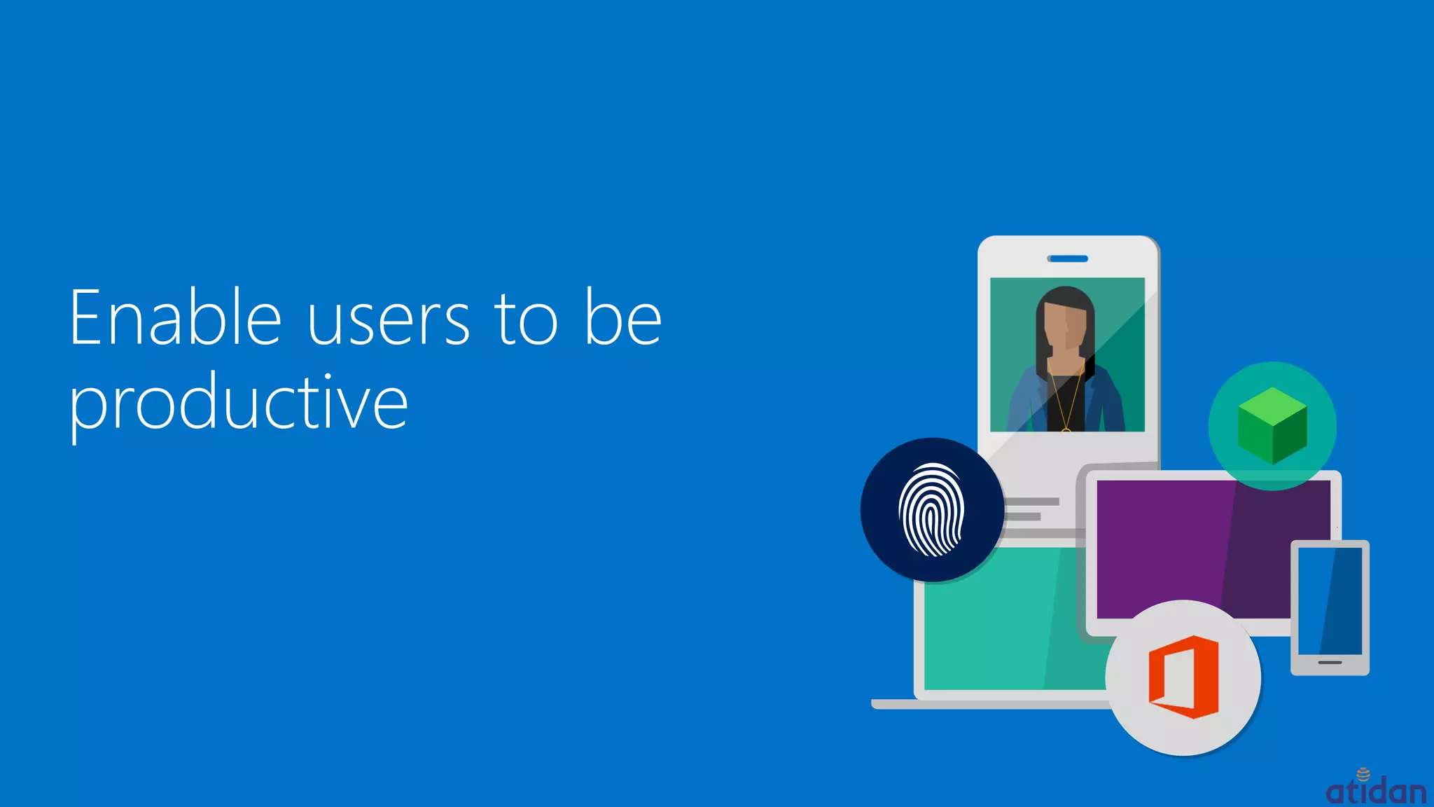 Enable users to be
productive
 