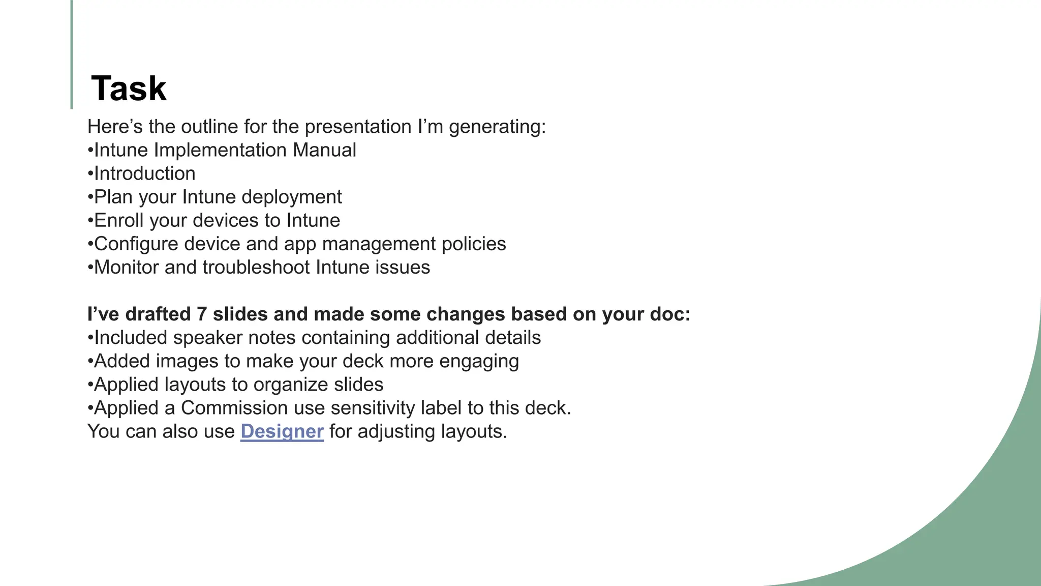 Presentation - Manual on how to proceed with Intune Implementation ...
