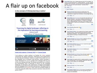 A flair up on facebook
 