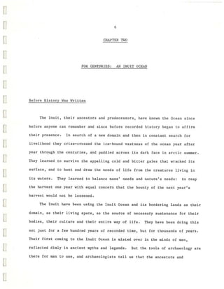 Inuit and Canada's Ocean Management