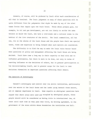 Inuit and Canada's Ocean Management