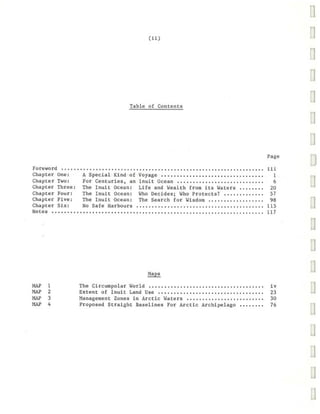 Inuit and Canada's Ocean Management