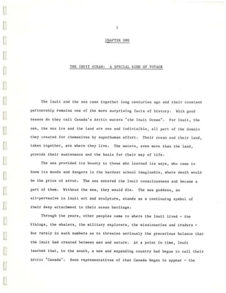 Inuit and Canada's Ocean Management