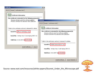 Source: www.eset.com/resources/white-papers/Stuxnet_Under_the_Microscope.pdf
 