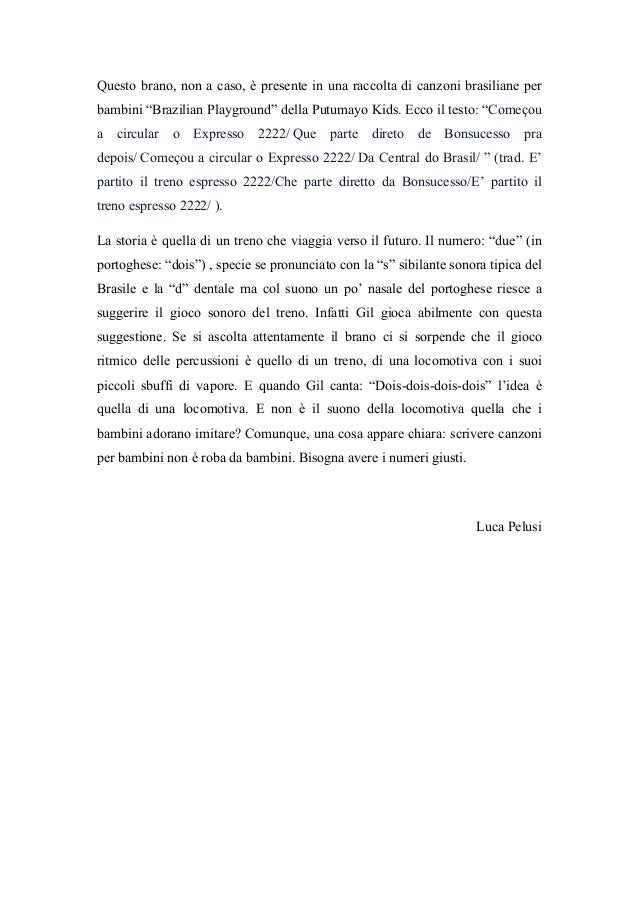 I Numeri Di Sergio Endrigo Luca Pelusi