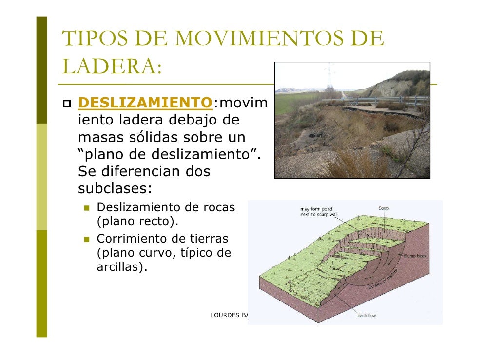 Inundación y movimientos ladera