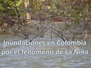 Inundaciones en Colombia por el fenómeno de La Niña 