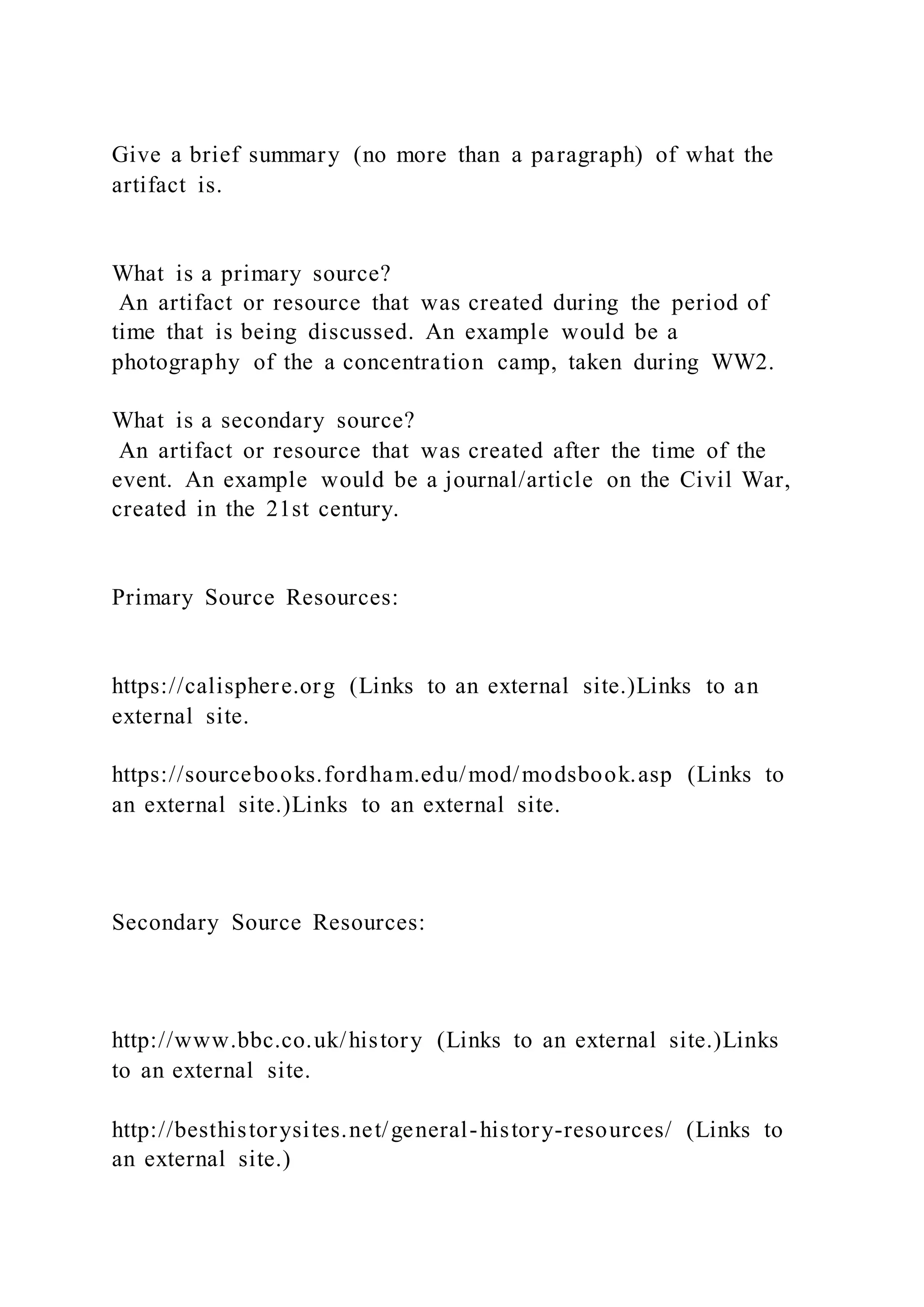 Primary Source Assignment Example In Units 9-10 of CP World History & Geography, our primary focus | DOCX