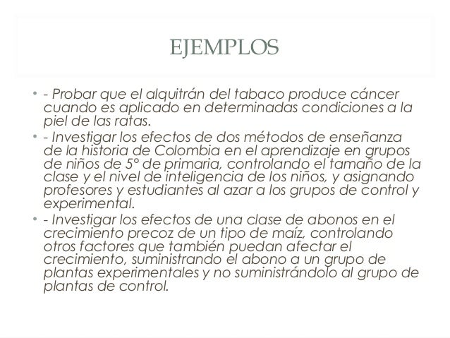 Investigacion experimental
