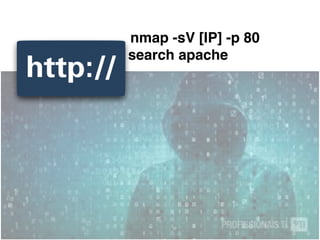 nmap -sV [IP] -p 80
search apache
 