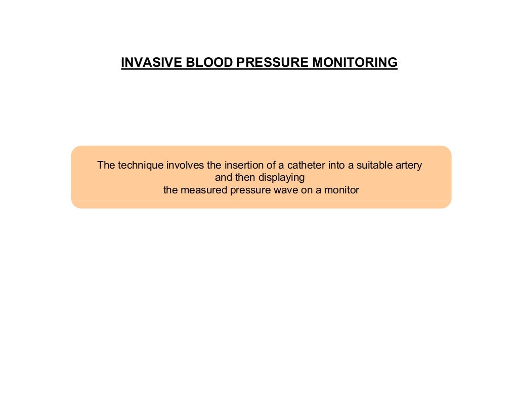 Invasive blood pressure_monitoring