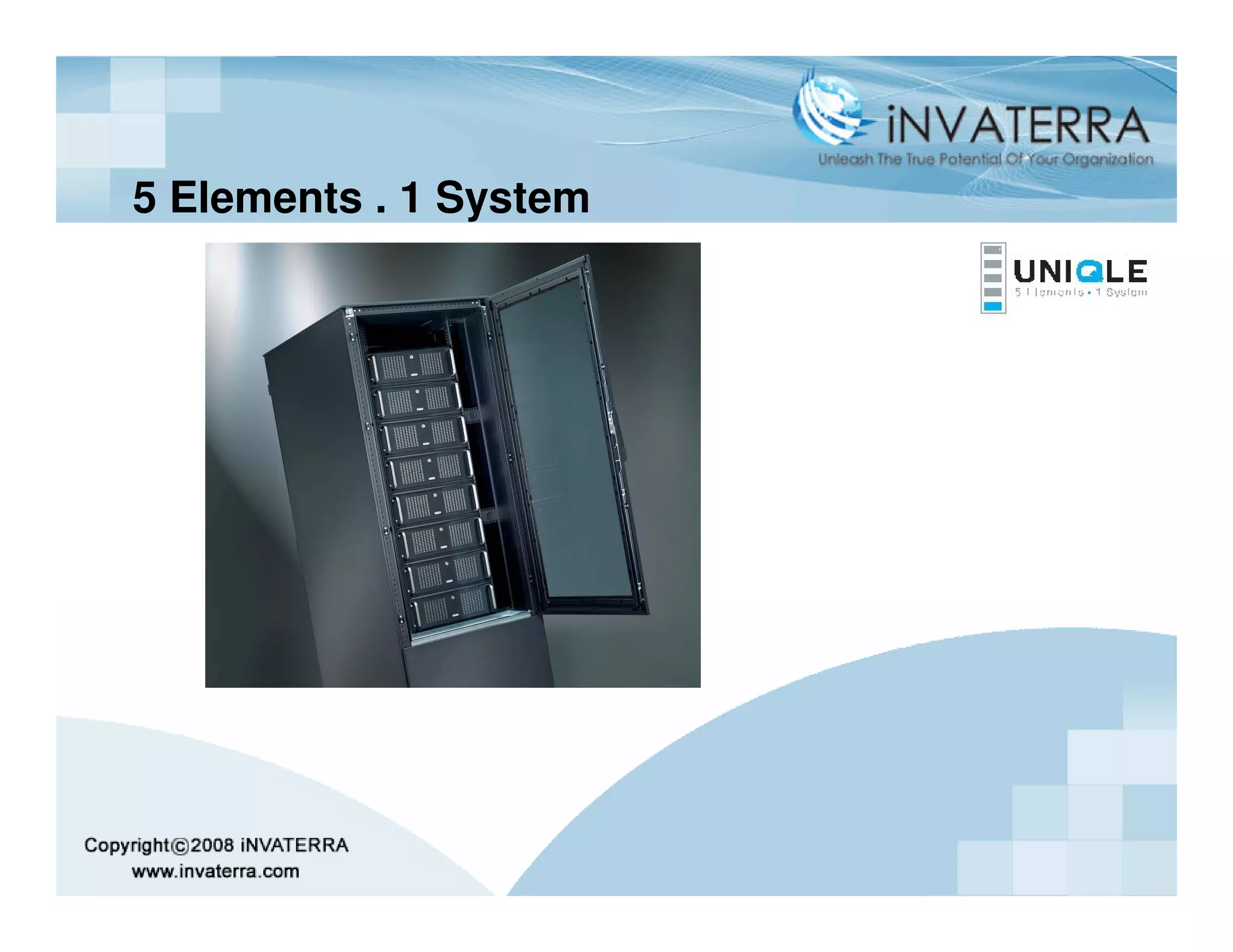 5 Elements . 1 System
 