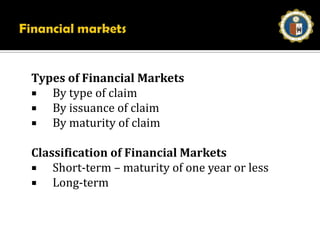 Forms of Financial Assets