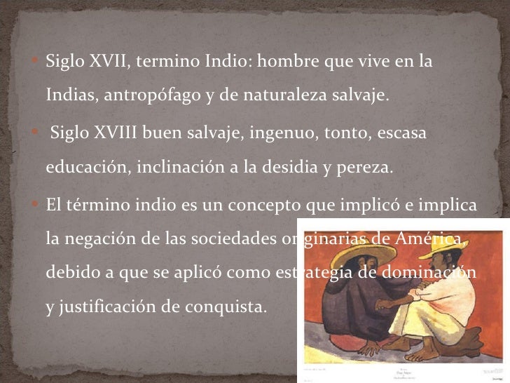 Invención del indio