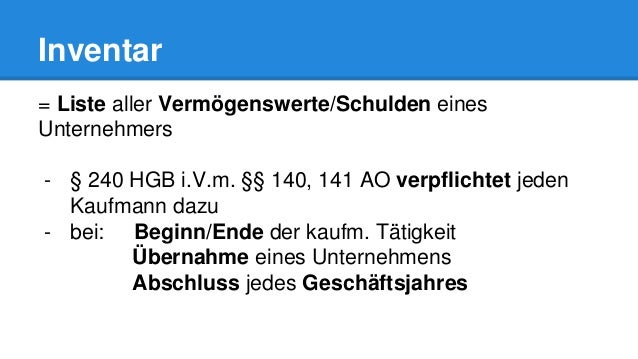 Inventar & inventur - was ist das eigentlich?