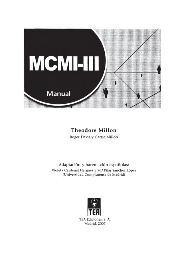 Inventario Clinico Multiaxial de MillonIII MCMIIII Tablas de prevalencia protocolo.pdf Inventario Clinico Multiaxial de MillonIII MCMIIII Tablas de prevalencia protocolo.pdf