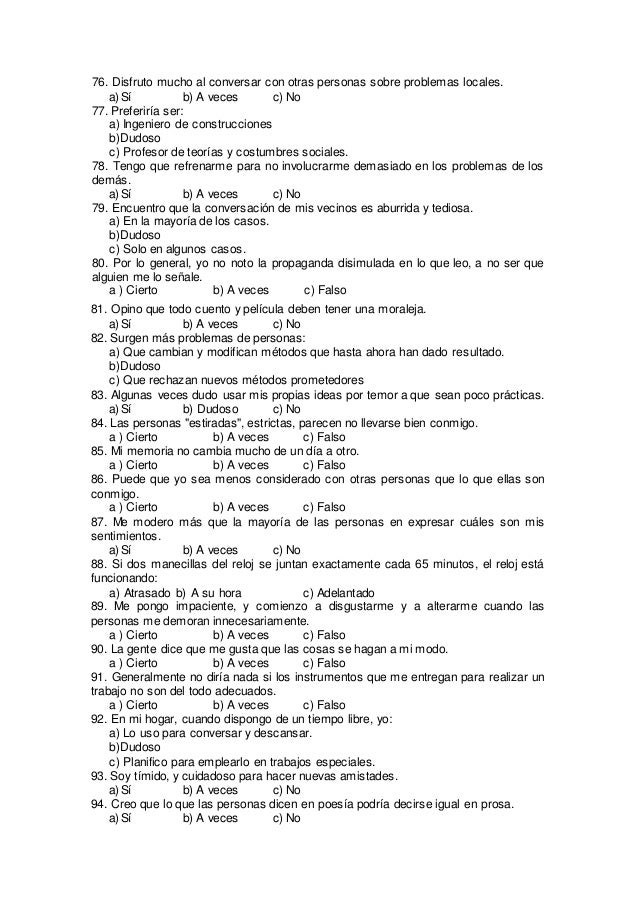 Inventario de personalidad 16 pf raymont cattell