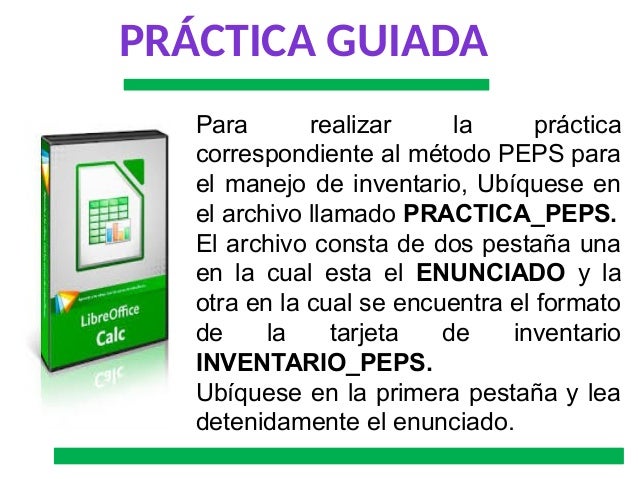 Inventario Método Peps