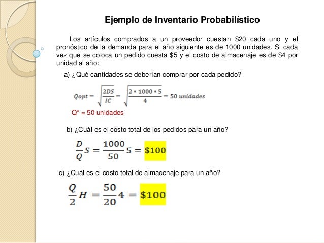 Inventario probabilistico