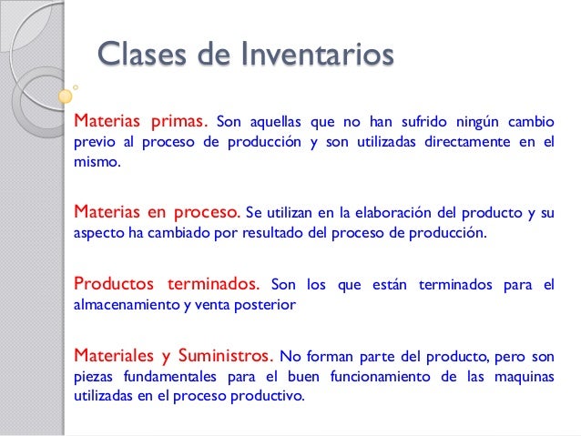 Inventarios