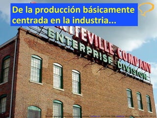 Vivim un moment de canvi  de cicle econòmic De la producción básicamente centrada en la industria... Concurso ‘ Inventem ’ para innovar productos y servicios.  inventem.cat   Jordi Graells Costa.  graells.cat . Barcelona, enero de 2012 CC – BY 3.0 