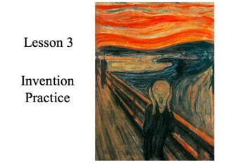 Invention Practice Lesson 3 