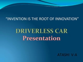 “INVENTION IS THE ROOT OF INNOVATION”
 