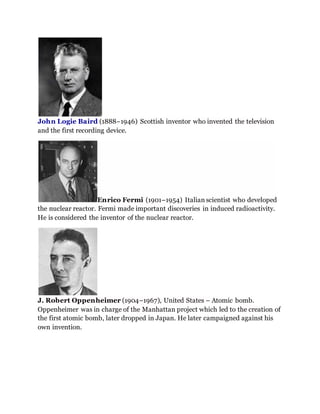 Nuclear Bomb Invented Inventions | DOCX
