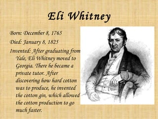 Inventions And Inventors Of The Late 1700 S 1 | PPT
