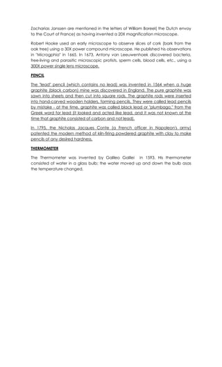 Inventions from the 1400 | DOCX