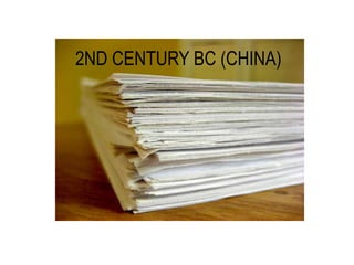 2ND CENTURY BC (CHINA)

 