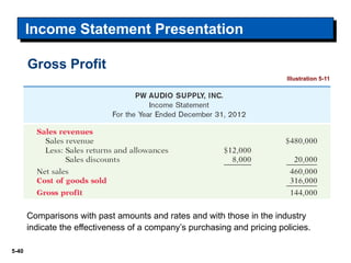 Merchanding Income Statement Merchandising Operations and the Multiple-Step Income Statement | PPTX