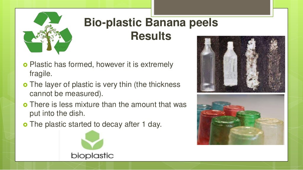 Biodegradable, BioPlastic Banana Peels IDM12