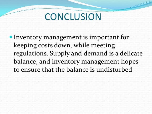 Inventory management system essay image