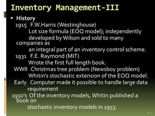 Model Inventory Wilson Inventory | PPTX