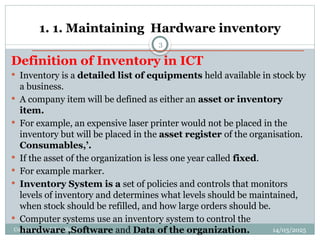 Inventory.pptx welcome back to the Chapter | PPTX